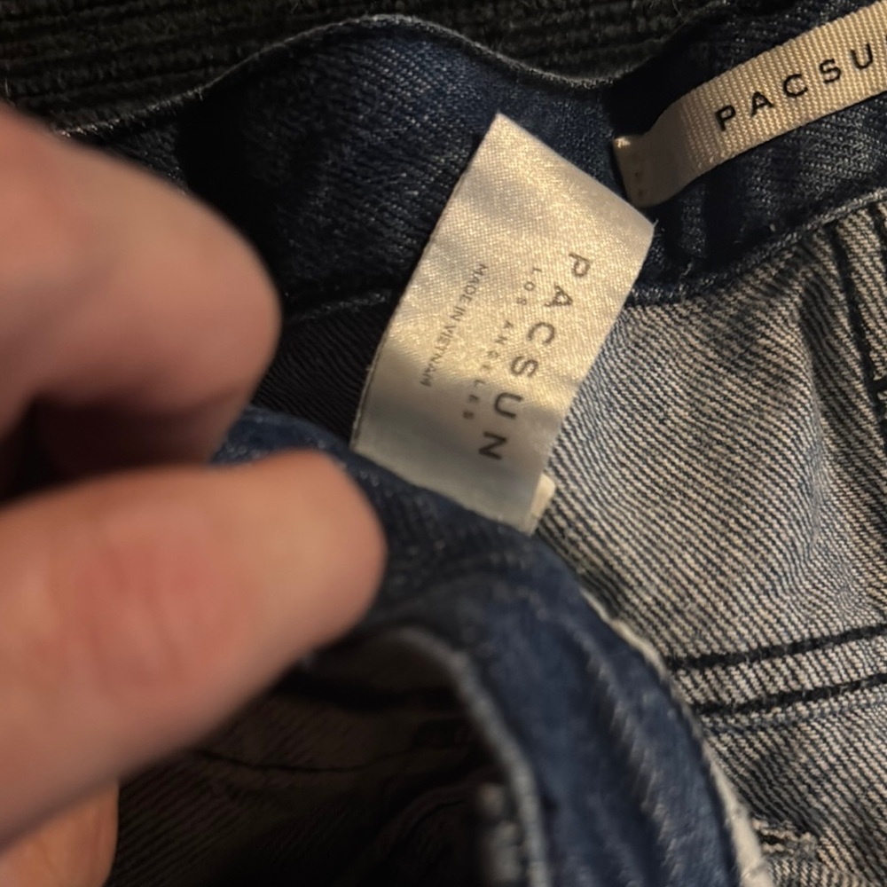 PacSun Blue and White Tie-Dye Jean Shorts - Picture 5 of 5